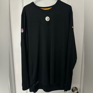 Nike Pittsburgh Steelers Black Coaches Dri-Fit Long Sleeve